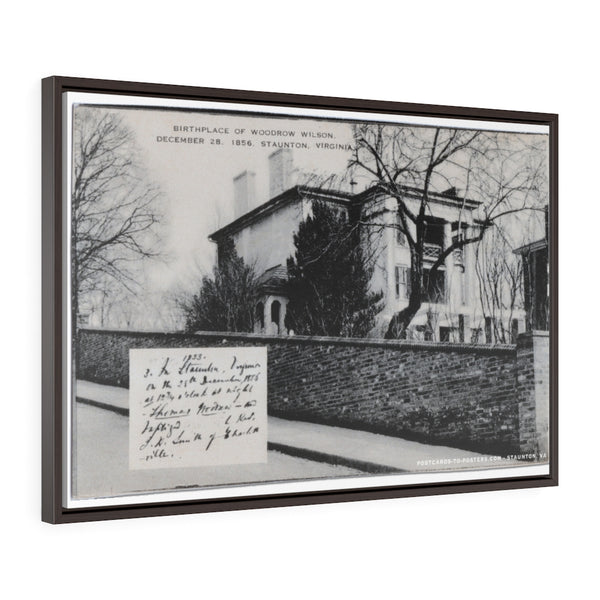 0001CNV - Woodrow Wilson Birthplace Museum, WWBP, Staunton, Va - Canvas