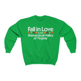 Fall in Love in the Shenandoah Valley VA - Unisex Heavy Blend™ Crewneck Sweatshirt